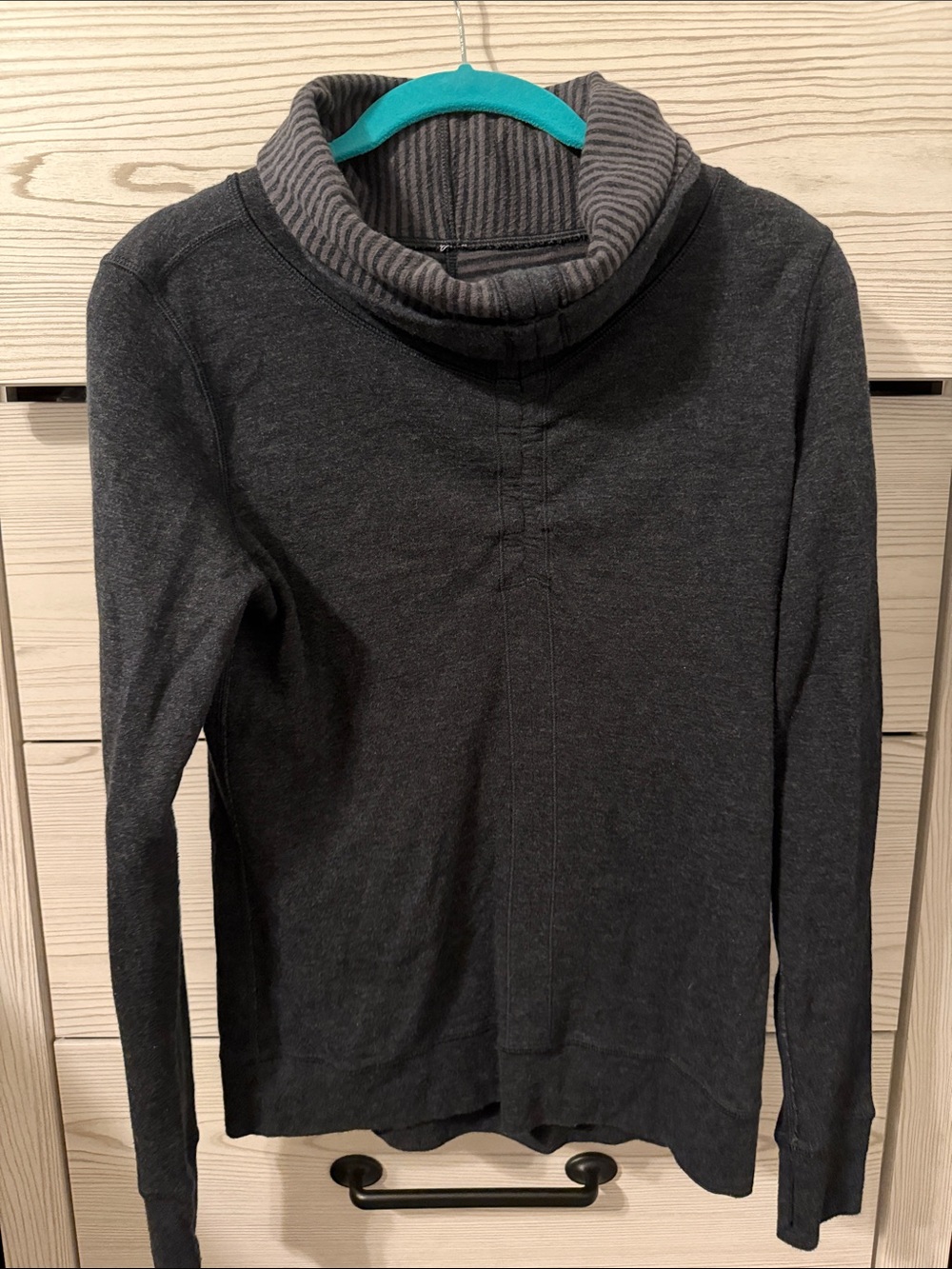 lululemon athletica Dark Gray Turtleneck Pullover- reversible